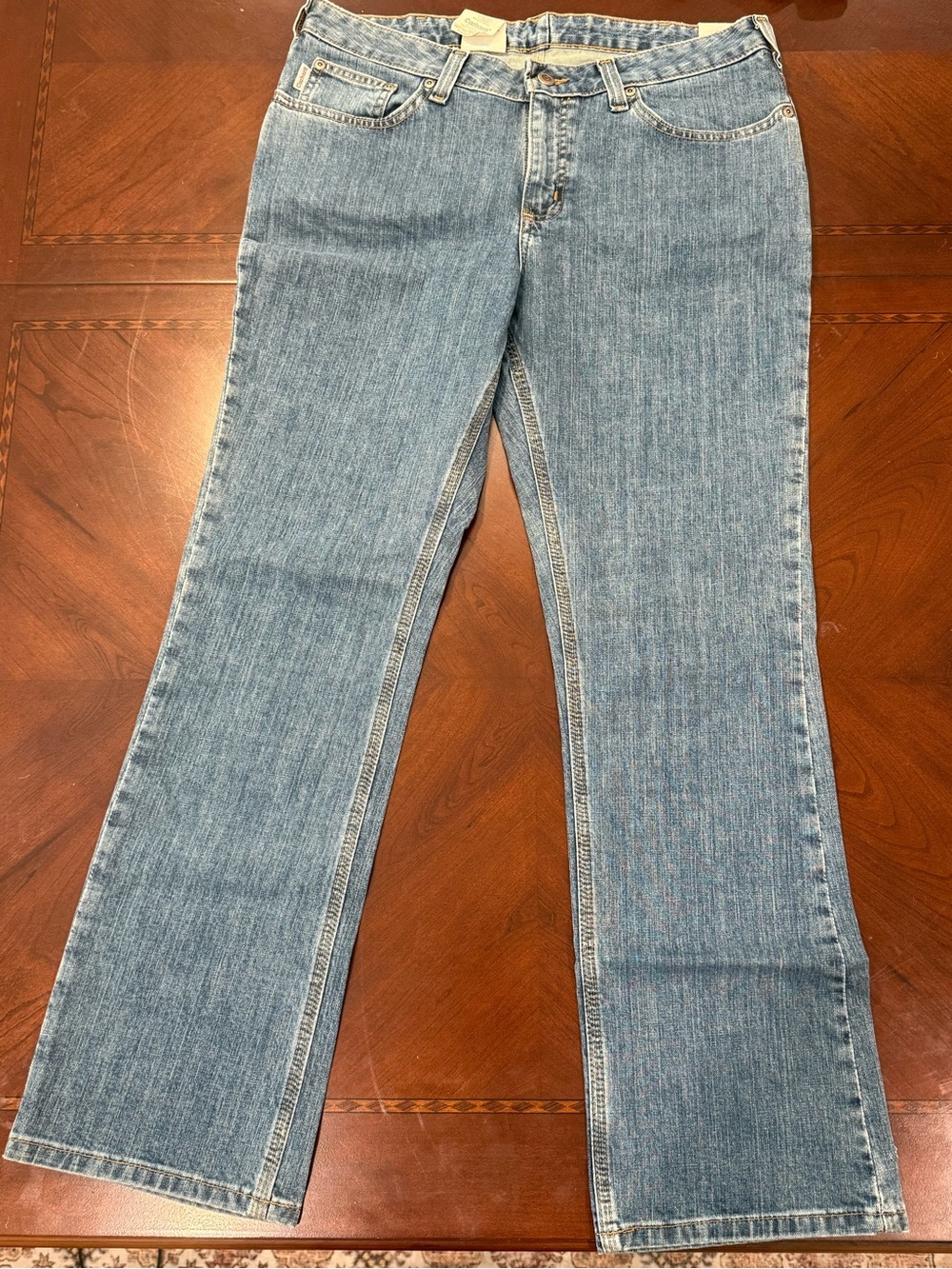 Carhartt Woman Light Blue Flare Jeans - Classic Wide Leg 12x30 NWT
